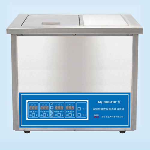 KQ-300GVDV臺式雙頻恒溫?cái)?shù)控超聲波清洗器超聲波清洗機(jī)
